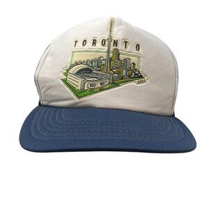 Toronto Skyline Vintage Snapback Trucker Hat Cap CN Tower Skydome Rogers Centre